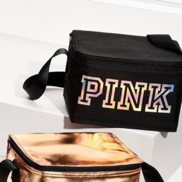 black pink victoria secret lunch box